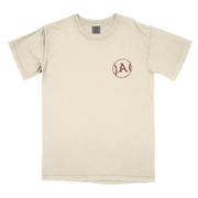 Arkansas Wonky Baseball Cards Comfort Colors Tee